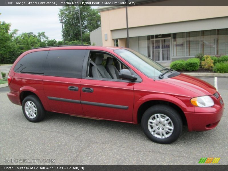Inferno Red Crystal Pearl / Medium Slate Gray 2006 Dodge Grand Caravan SE