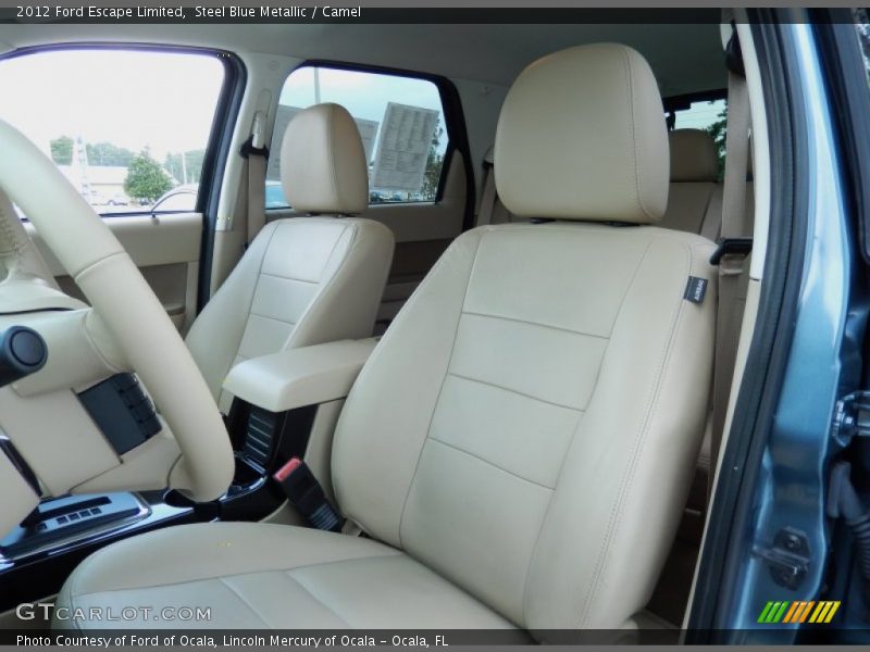 Steel Blue Metallic / Camel 2012 Ford Escape Limited