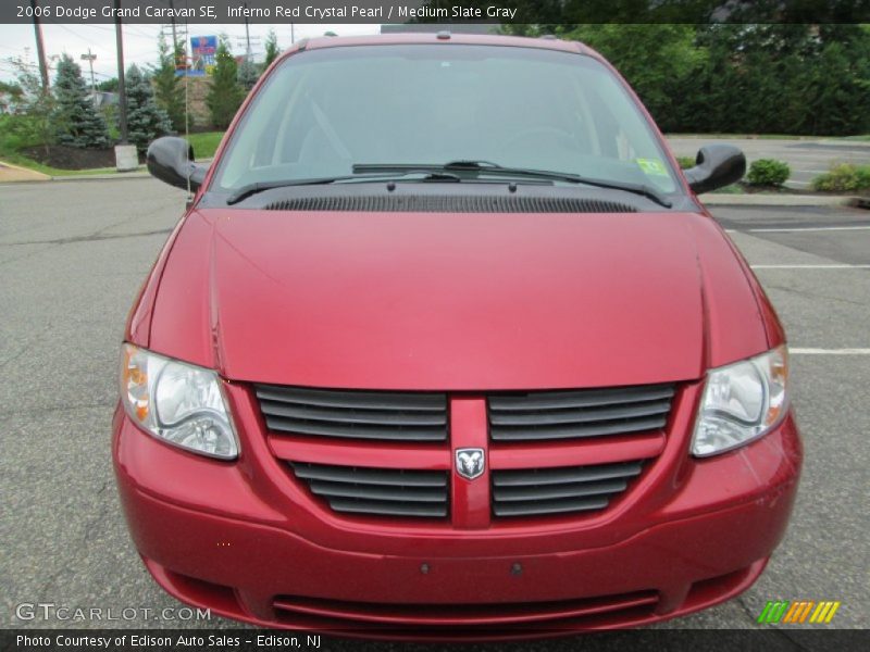 Inferno Red Crystal Pearl / Medium Slate Gray 2006 Dodge Grand Caravan SE