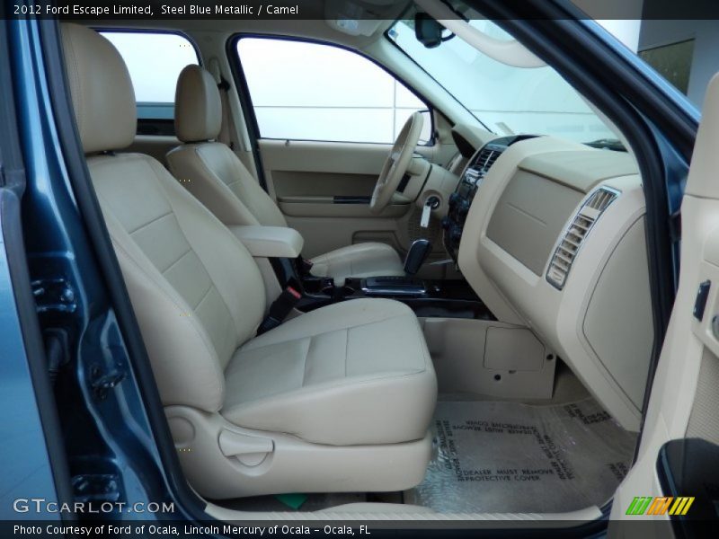 Steel Blue Metallic / Camel 2012 Ford Escape Limited
