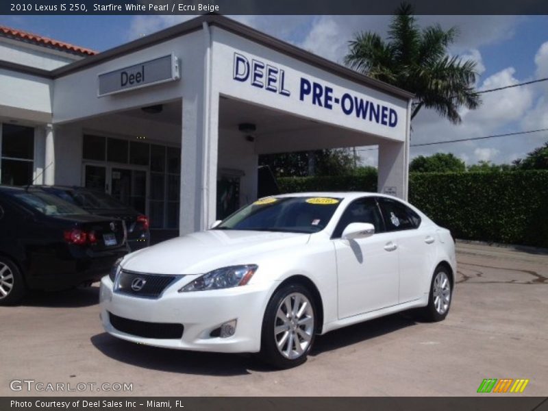 Starfire White Pearl / Ecru Beige 2010 Lexus IS 250