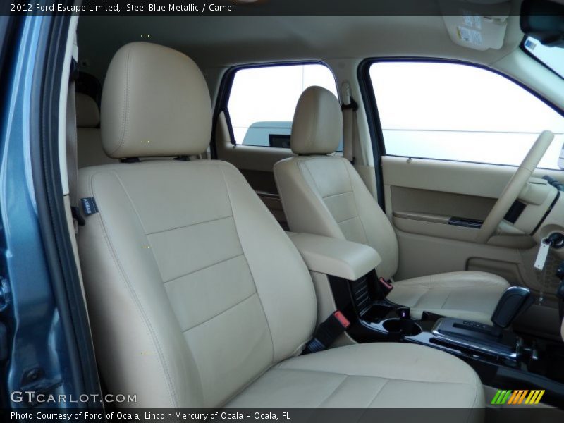 Steel Blue Metallic / Camel 2012 Ford Escape Limited