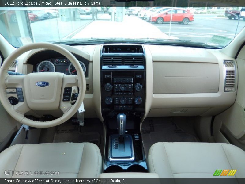 Steel Blue Metallic / Camel 2012 Ford Escape Limited