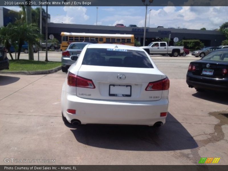 Starfire White Pearl / Ecru Beige 2010 Lexus IS 250