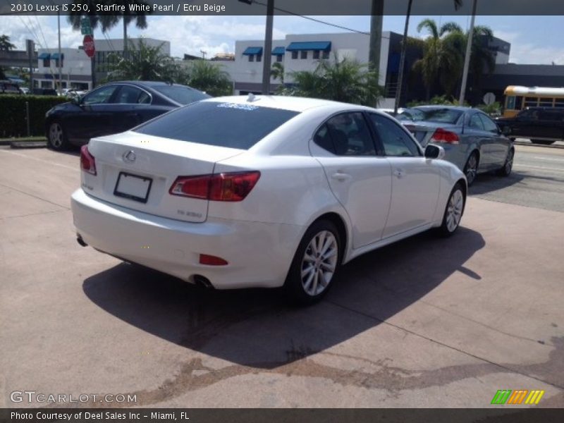 Starfire White Pearl / Ecru Beige 2010 Lexus IS 250