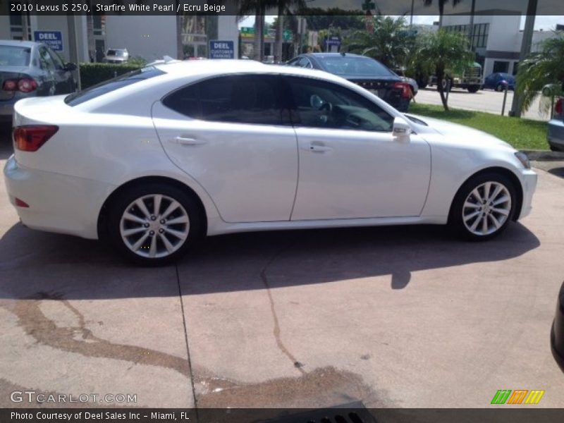 Starfire White Pearl / Ecru Beige 2010 Lexus IS 250