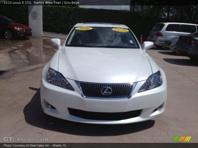 Starfire White Pearl / Ecru Beige 2010 Lexus IS 250