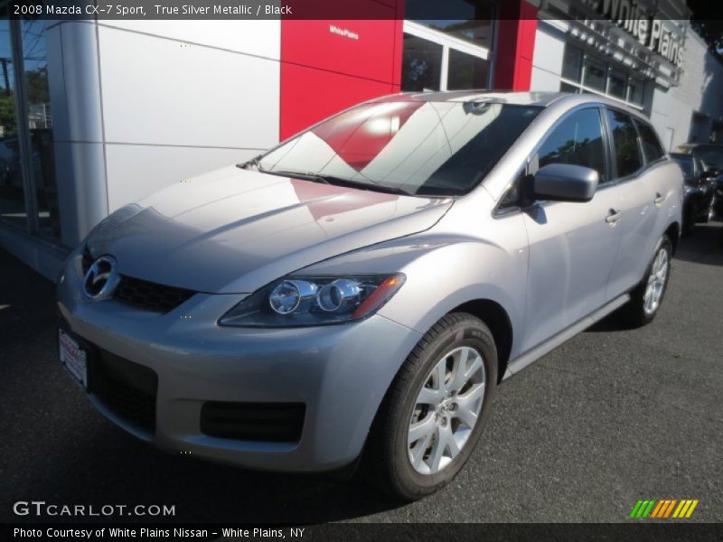 True Silver Metallic / Black 2008 Mazda CX-7 Sport