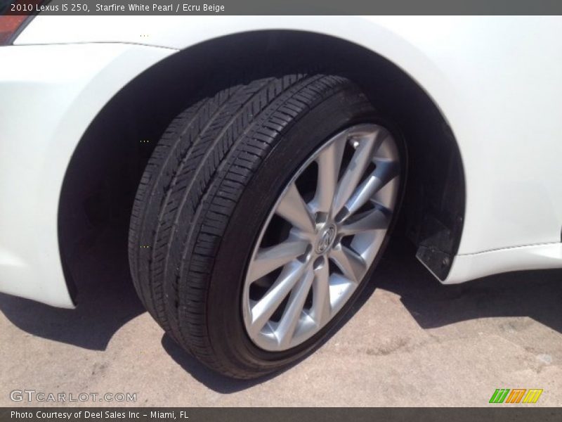 Starfire White Pearl / Ecru Beige 2010 Lexus IS 250