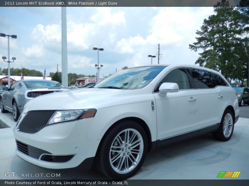 White Platinum / Light Dune 2013 Lincoln MKT EcoBoost AWD