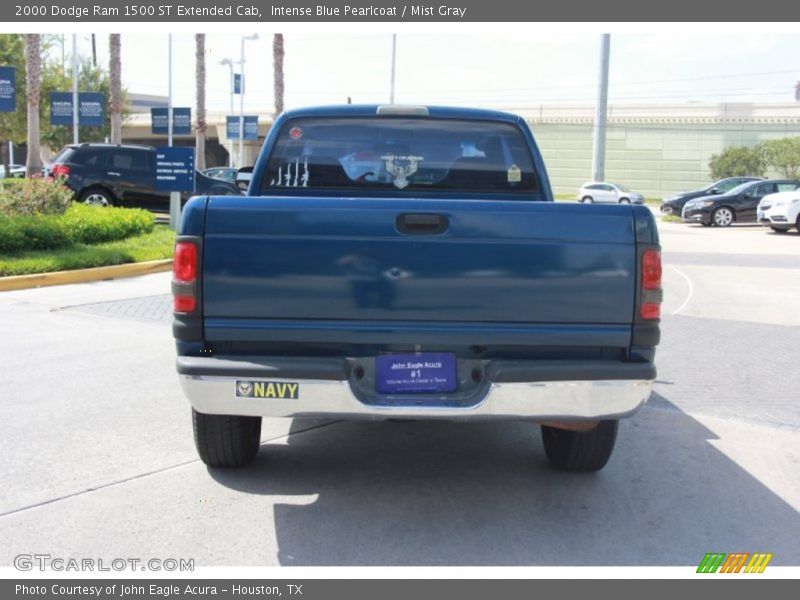 Intense Blue Pearlcoat / Mist Gray 2000 Dodge Ram 1500 ST Extended Cab