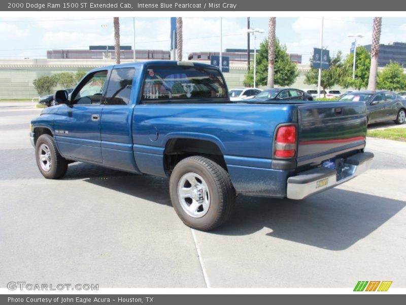 Intense Blue Pearlcoat / Mist Gray 2000 Dodge Ram 1500 ST Extended Cab