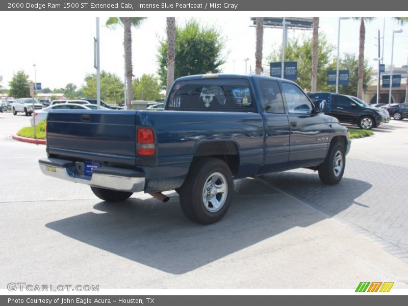 Intense Blue Pearlcoat / Mist Gray 2000 Dodge Ram 1500 ST Extended Cab