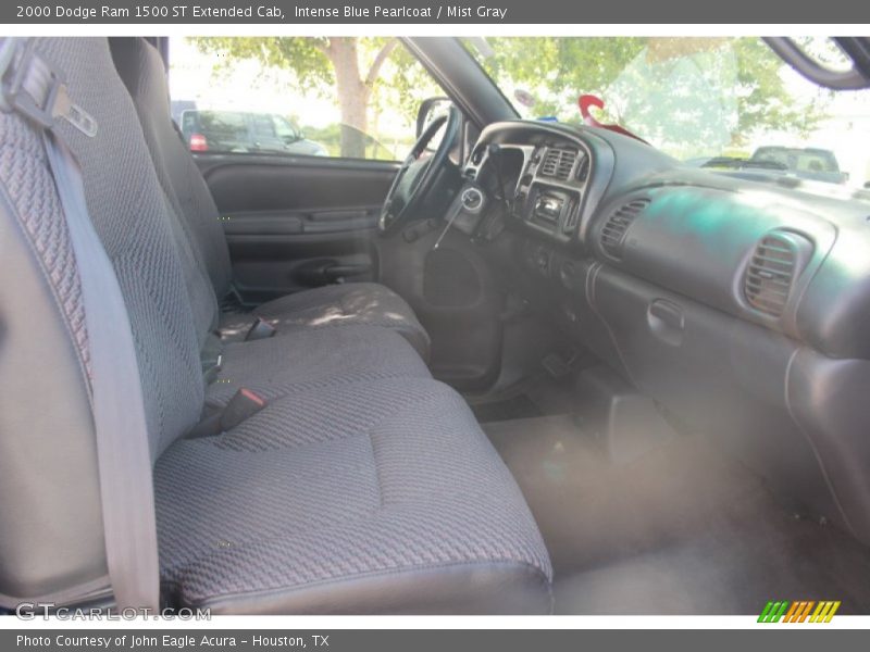 Intense Blue Pearlcoat / Mist Gray 2000 Dodge Ram 1500 ST Extended Cab