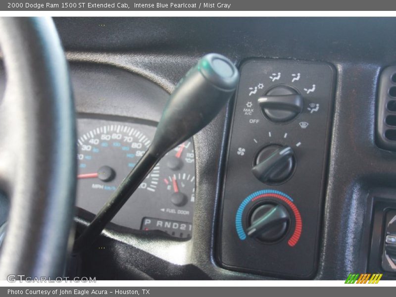 Intense Blue Pearlcoat / Mist Gray 2000 Dodge Ram 1500 ST Extended Cab