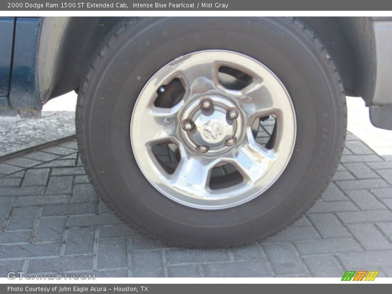 Intense Blue Pearlcoat / Mist Gray 2000 Dodge Ram 1500 ST Extended Cab