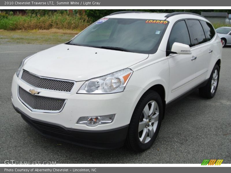 Summit White / Light Gray 2010 Chevrolet Traverse LTZ