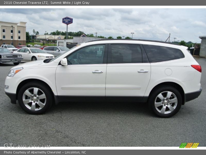 Summit White / Light Gray 2010 Chevrolet Traverse LTZ