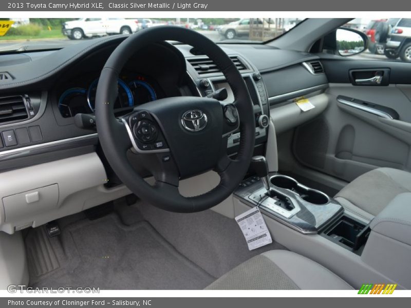 Classic Silver Metallic / Light Gray 2013 Toyota Camry Hybrid XLE