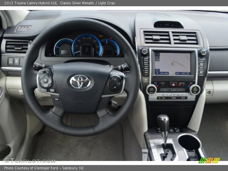 Classic Silver Metallic / Light Gray 2013 Toyota Camry Hybrid XLE