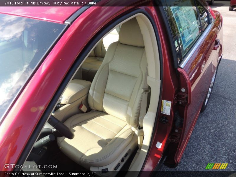 Ruby Red Metallic / Dune 2013 Ford Taurus Limited