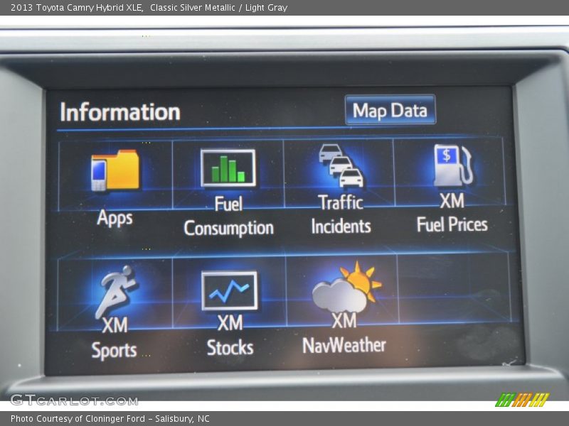 Classic Silver Metallic / Light Gray 2013 Toyota Camry Hybrid XLE