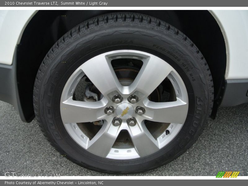 Summit White / Light Gray 2010 Chevrolet Traverse LTZ