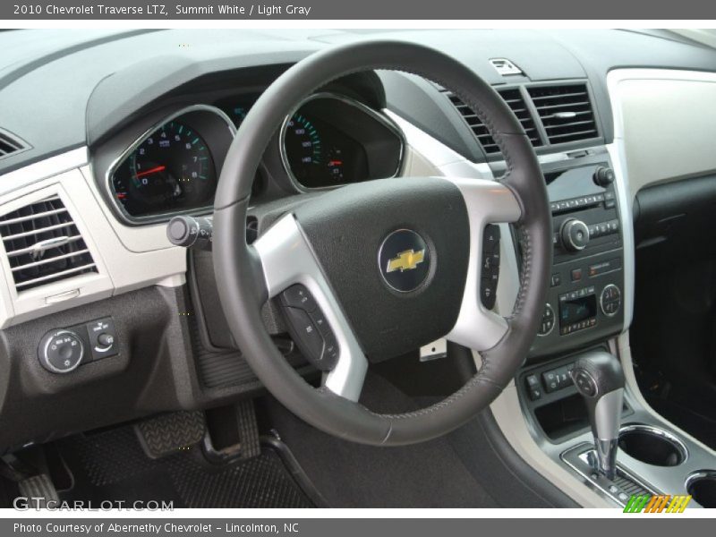 Summit White / Light Gray 2010 Chevrolet Traverse LTZ