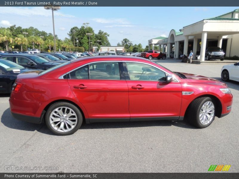 Ruby Red Metallic / Dune 2013 Ford Taurus Limited