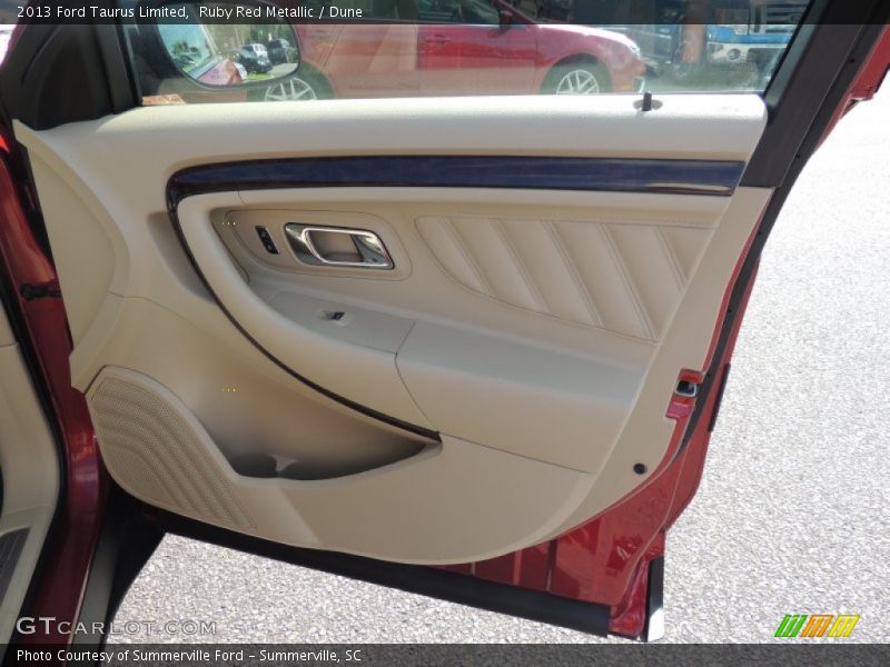 Ruby Red Metallic / Dune 2013 Ford Taurus Limited