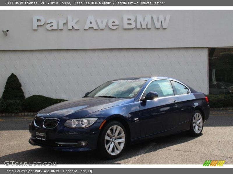 Deep Sea Blue Metallic / Saddle Brown Dakota Leather 2011 BMW 3 Series 328i xDrive Coupe