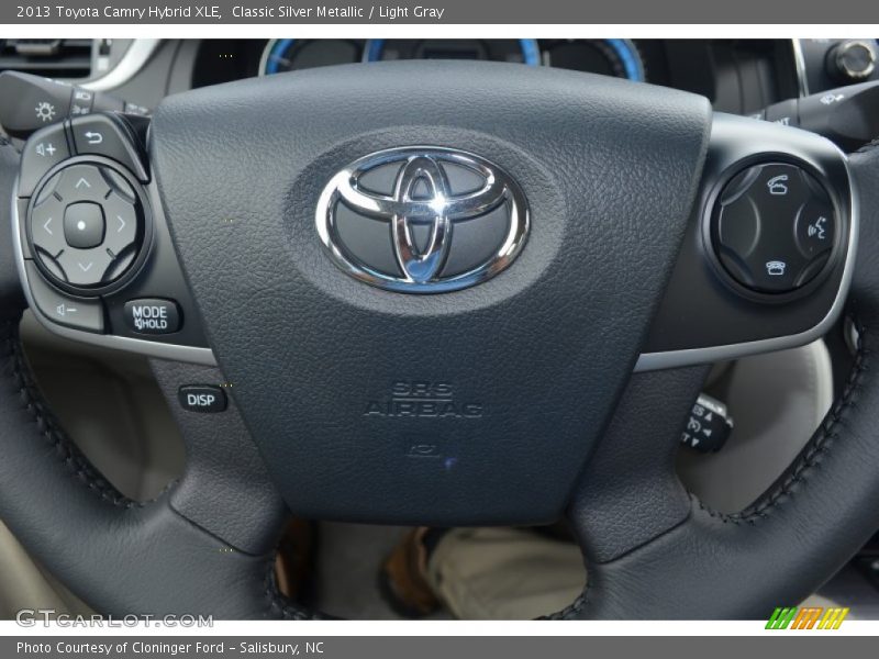 Classic Silver Metallic / Light Gray 2013 Toyota Camry Hybrid XLE