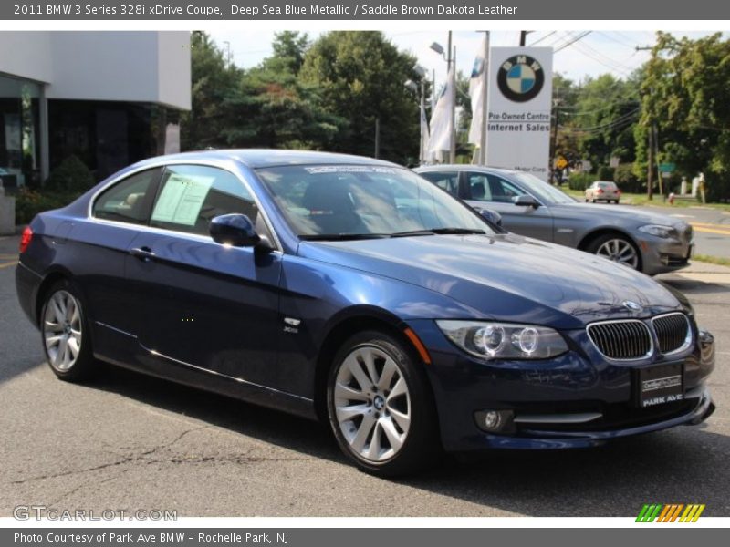 Deep Sea Blue Metallic / Saddle Brown Dakota Leather 2011 BMW 3 Series 328i xDrive Coupe