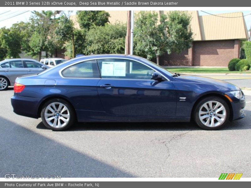 Deep Sea Blue Metallic / Saddle Brown Dakota Leather 2011 BMW 3 Series 328i xDrive Coupe