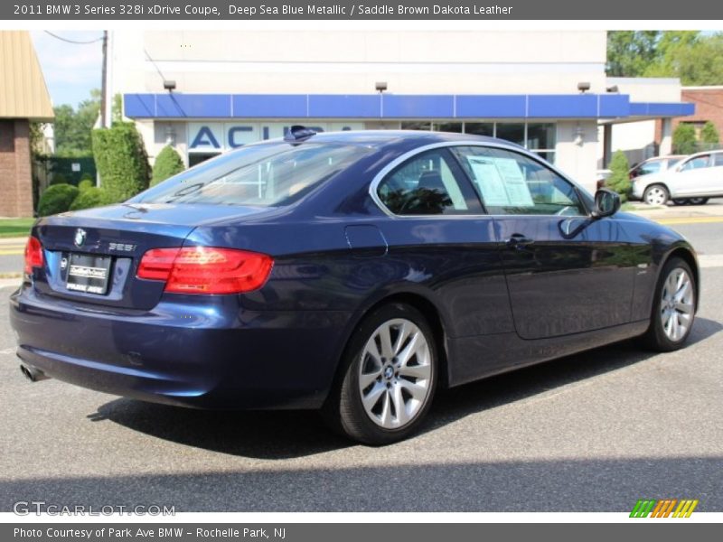 Deep Sea Blue Metallic / Saddle Brown Dakota Leather 2011 BMW 3 Series 328i xDrive Coupe