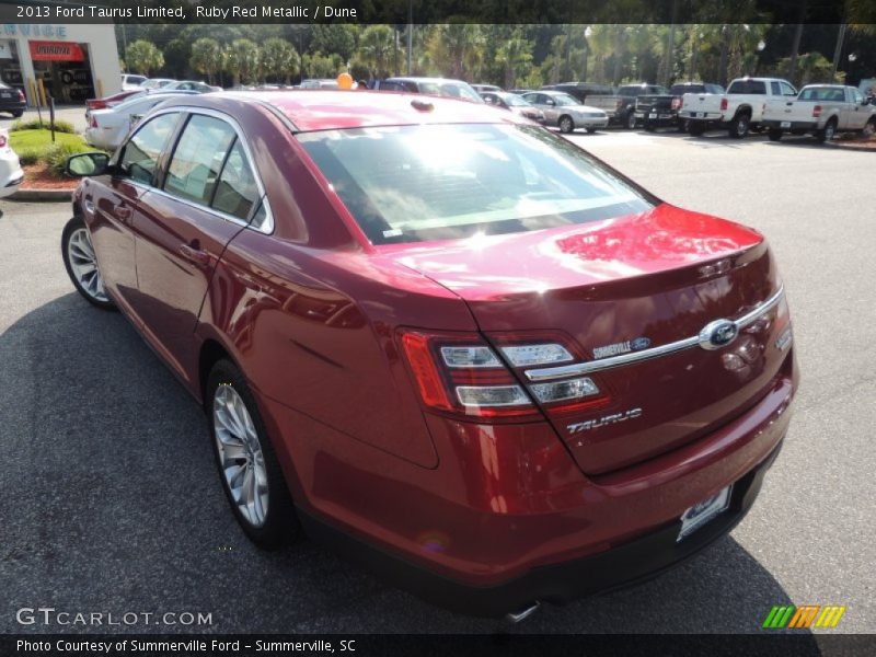 Ruby Red Metallic / Dune 2013 Ford Taurus Limited