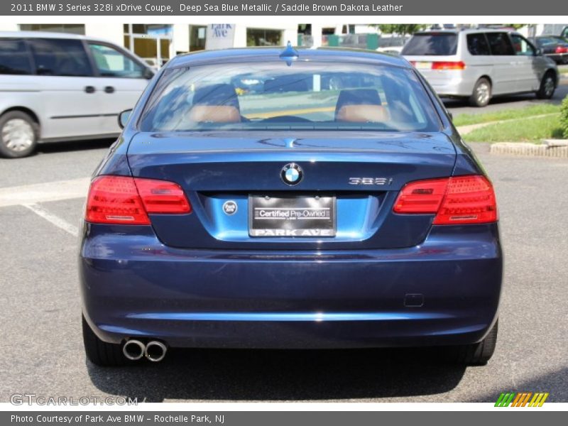 Deep Sea Blue Metallic / Saddle Brown Dakota Leather 2011 BMW 3 Series 328i xDrive Coupe