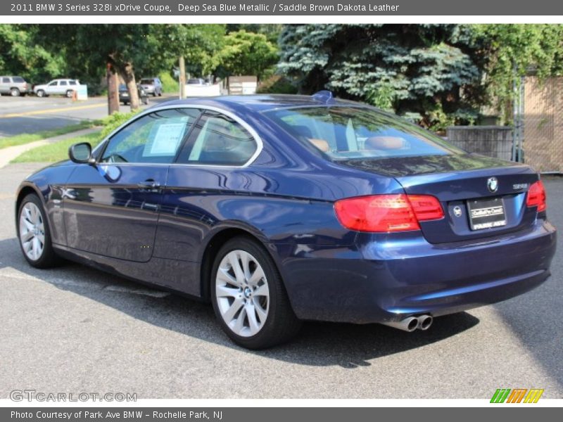 Deep Sea Blue Metallic / Saddle Brown Dakota Leather 2011 BMW 3 Series 328i xDrive Coupe