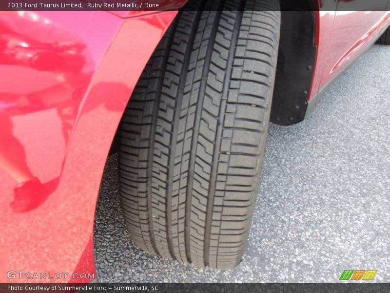 Ruby Red Metallic / Dune 2013 Ford Taurus Limited