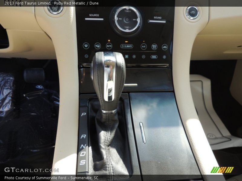 Ruby Red Metallic / Dune 2013 Ford Taurus Limited