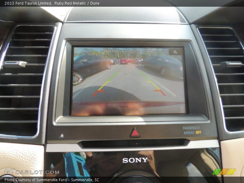 Ruby Red Metallic / Dune 2013 Ford Taurus Limited