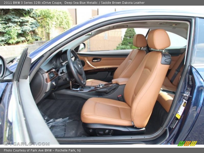 Deep Sea Blue Metallic / Saddle Brown Dakota Leather 2011 BMW 3 Series 328i xDrive Coupe