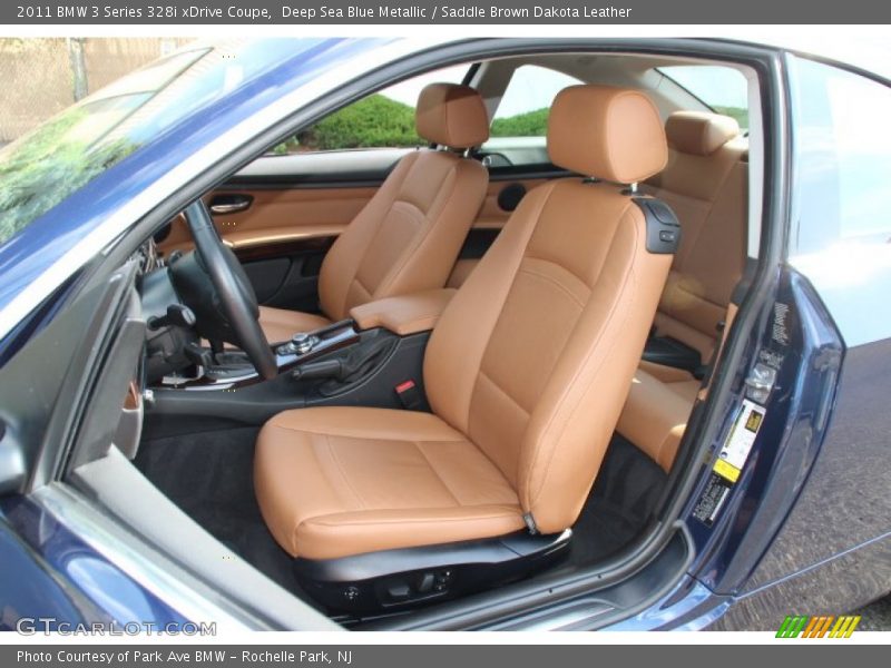 Deep Sea Blue Metallic / Saddle Brown Dakota Leather 2011 BMW 3 Series 328i xDrive Coupe