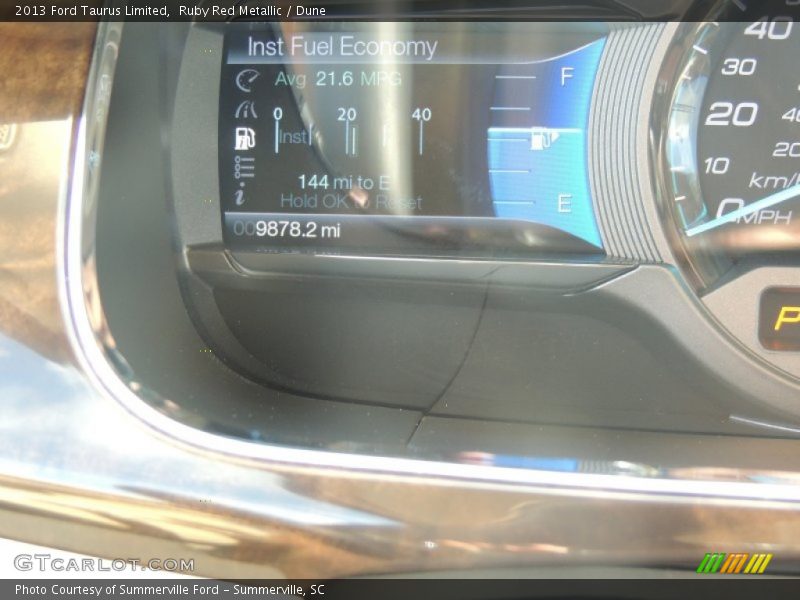 Ruby Red Metallic / Dune 2013 Ford Taurus Limited