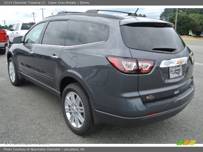 Cyber Grey Metallic / Ebony 2014 Chevrolet Traverse LT
