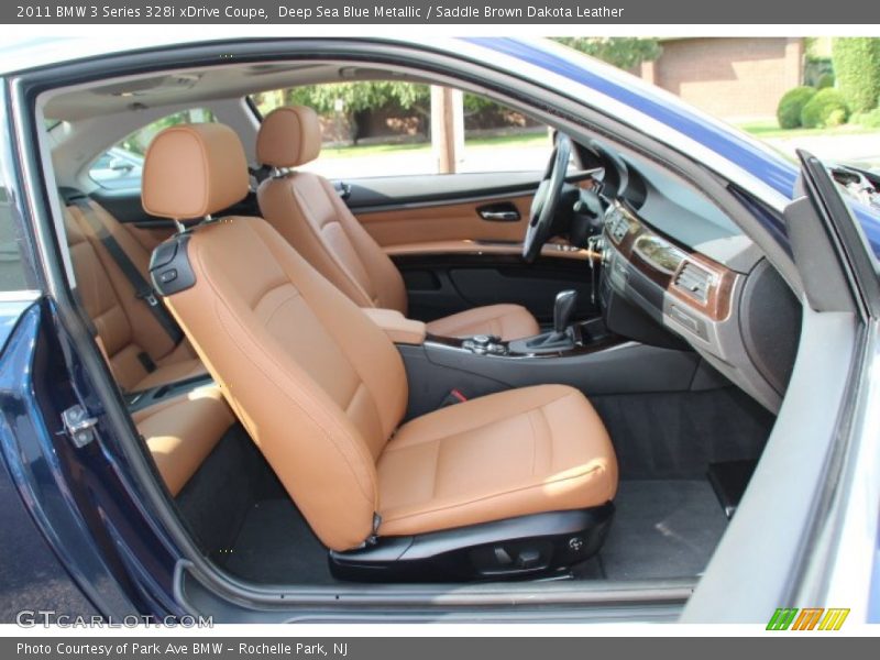 Deep Sea Blue Metallic / Saddle Brown Dakota Leather 2011 BMW 3 Series 328i xDrive Coupe