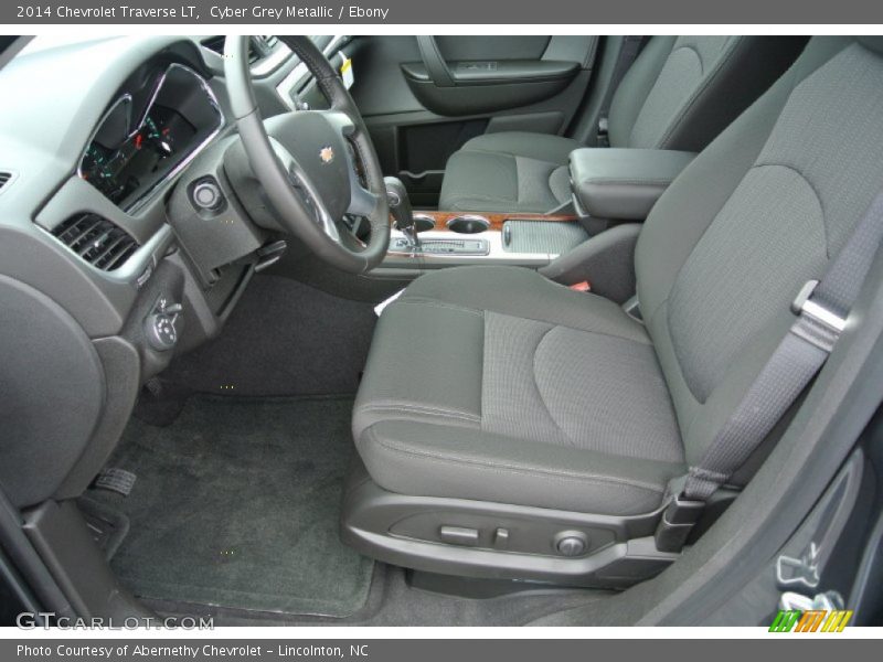 Cyber Grey Metallic / Ebony 2014 Chevrolet Traverse LT