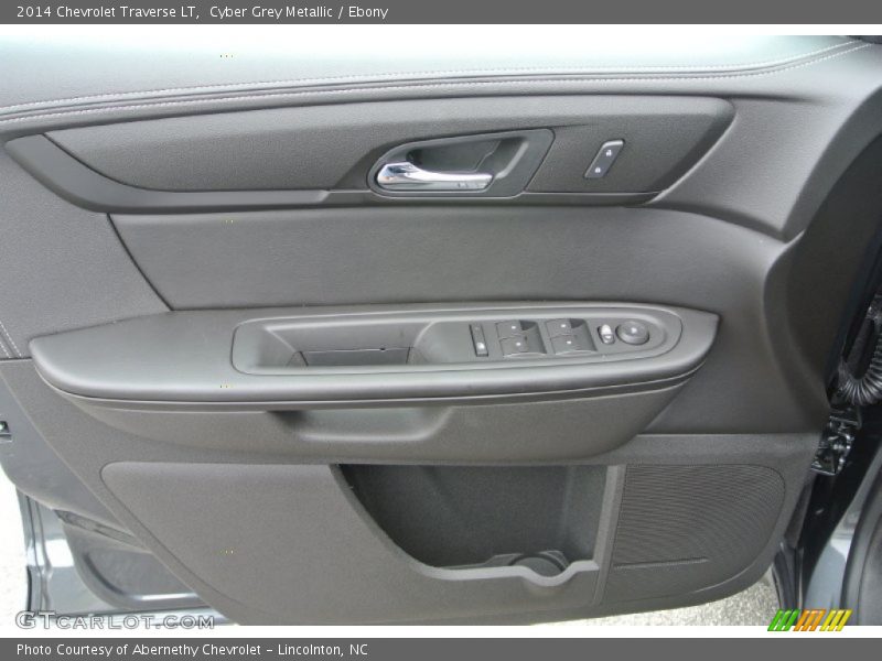 Cyber Grey Metallic / Ebony 2014 Chevrolet Traverse LT