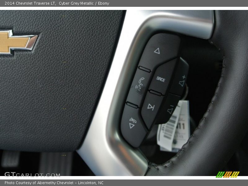 Cyber Grey Metallic / Ebony 2014 Chevrolet Traverse LT