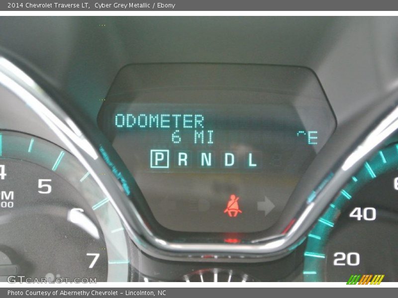 Cyber Grey Metallic / Ebony 2014 Chevrolet Traverse LT